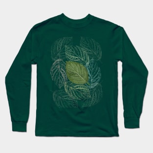 Composition with overlapping leaves Long Sleeve T-Shirt